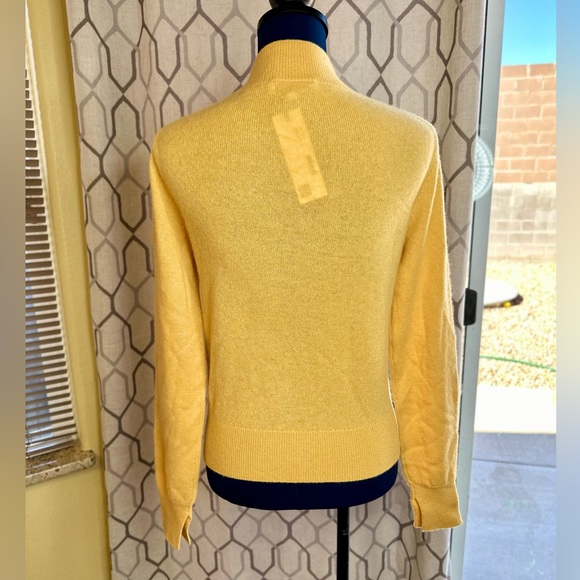 NEW! White + Warren Essential Sundial Cashmere Shrunken Mockneck Sweater - Picture 12 of 16